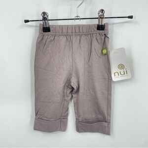 Nui 100% organic cotton mauve purple gray 3-6 months